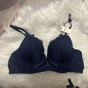 Aerie Midnight Blue Lace Bra